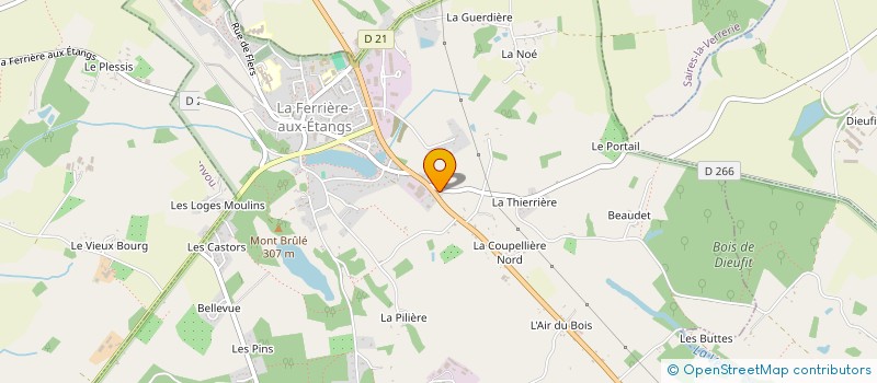 localisation de l'entreprise MADAME MONIQUE JARRY à LA FERRIERE-AUX-ETANGS