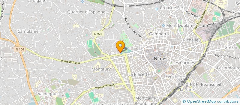 localisation de l'entreprise MADAME MONIQUE JAUME  NIMES