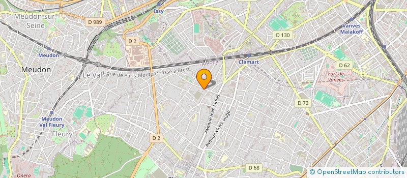 localisation de l'entreprise MADAME MONIQUE JEANNE AUZIAS à CLAMART