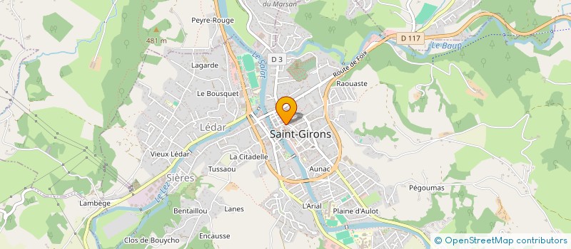 localisation de l'entreprise MADAME MONIQUE JEANNEAU à SAINT-GIRONS