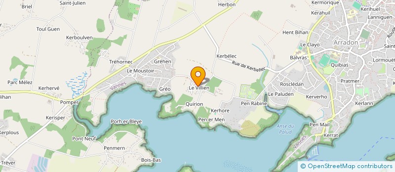 localisation de l'entreprise MADAME MONIQUE JEGOUSSO  ARRADON