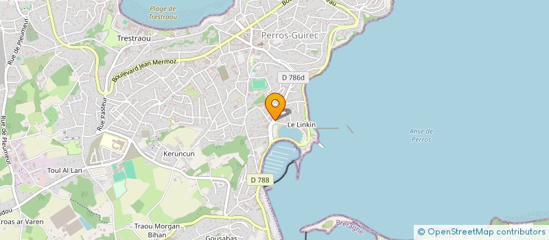 localisation de l'entreprise MADAME MONIQUE JENOUVRIER  PERROS-GUIREC