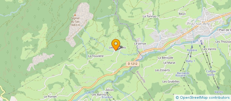 localisation de l'entreprise MADAME MONIQUE JOGUET à FLUMET
