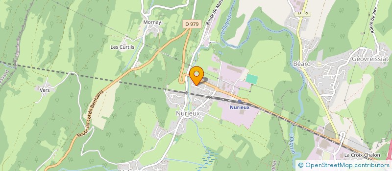 localisation de l'entreprise MADAME MONIQUE JOSSERAND  NURIEUX-VOLOGNAT