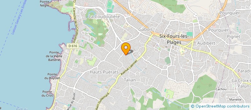 localisation de l'entreprise MADAME MONIQUE JOUBERT à SIX-FOURS-LES-PLAGES