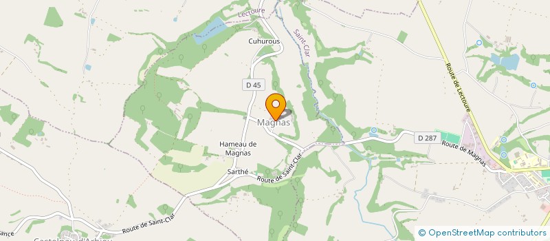 localisation de l'entreprise MADAME MONIQUE JULIAN  MAGNAS