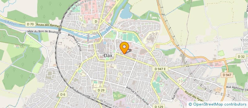 localisation de l'entreprise MADAME MONIQUE JUMEAU à DAX