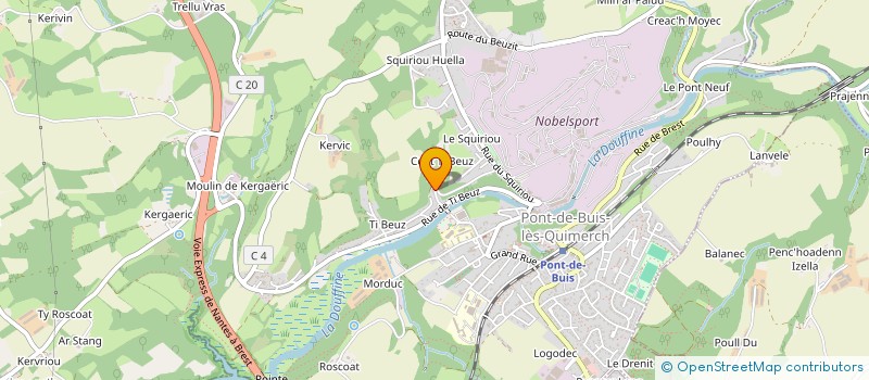 localisation de l'entreprise MADAME MONIQUE KERN  PONT-DE-BUIS-LES-QUIMERCH