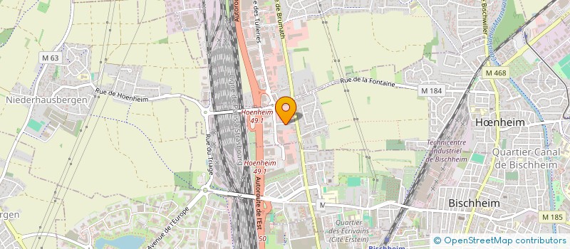 localisation de l'entreprise MADAME MONIQUE KLAEYLE  BISCHHEIM