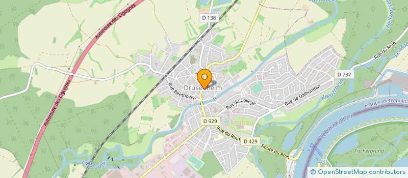 localisation de l'entreprise MADAME MONIQUE KOCHER  DRUSENHEIM