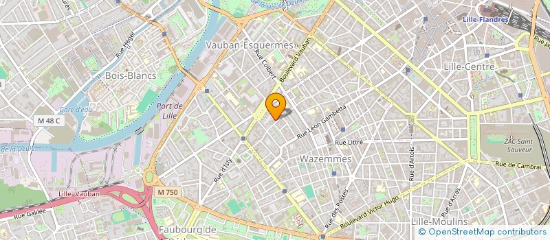 localisation de l'entreprise MADAME MONIQUE KRUBA à LILLE