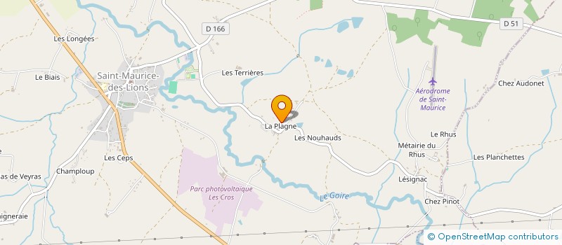 localisation de l'entreprise MADAME MONIQUE LABARUSSIAS à SAINT-MAURICE-DES-LIONS