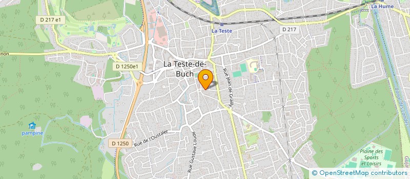 localisation de l'entreprise MADAME MONIQUE LABAT à LA TESTE-DE-BUCH