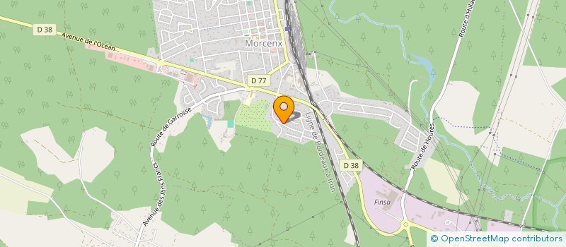 localisation de l'entreprise MADAME MONIQUE LABEGUERIE  MORCENX-LA-NOUVELLE