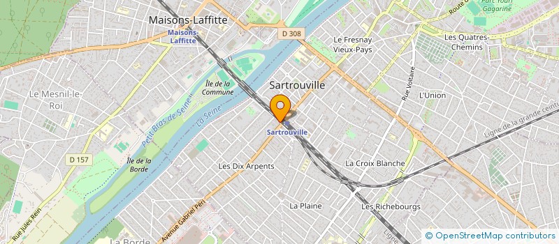 localisation de l'entreprise MADAME MONIQUE LACAZE  SARTROUVILLE