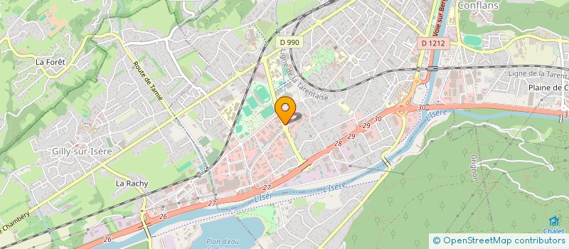 localisation de l'entreprise MADAME MONIQUE LACHENAL  ALBERTVILLE