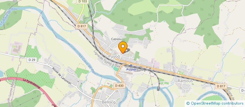 localisation de l'entreprise MADAME MONIQUE LACOSTE à PUYOO