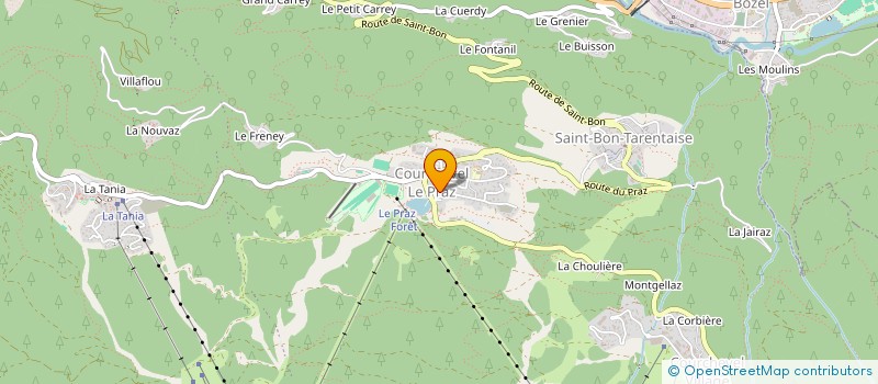 localisation de l'entreprise MADAME MONIQUE LACROIX à COURCHEVEL