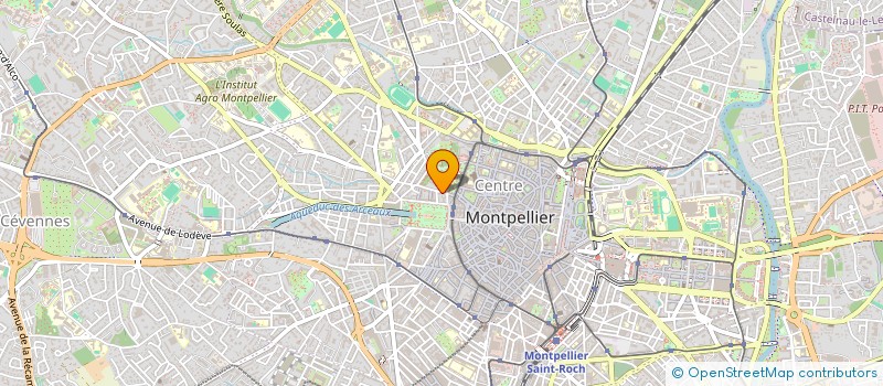 localisation de l'entreprise MADAME MONIQUE LACROIX à MONTPELLIER
