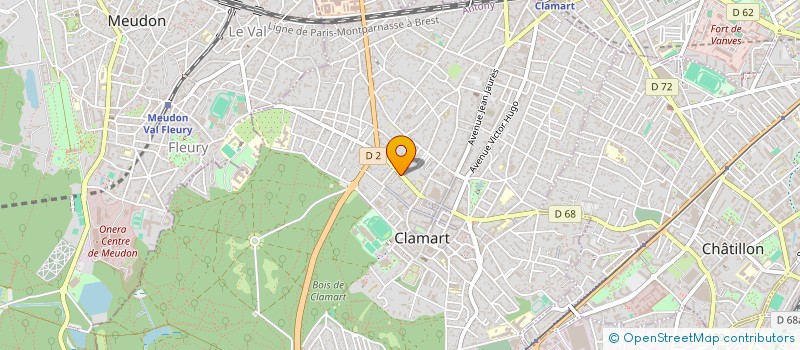 localisation de l'entreprise MADAME MONIQUE LADONNE à CLAMART