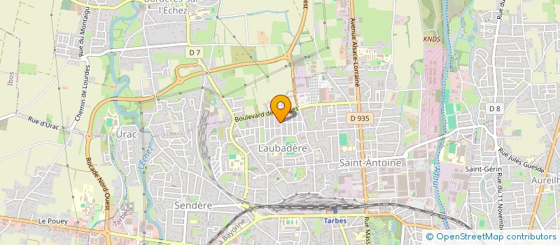 localisation de l'entreprise MADAME MONIQUE LAFFITTE à TARBES