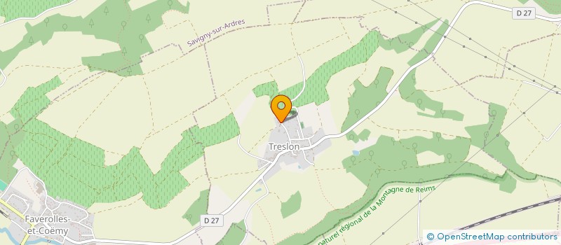 localisation de l'entreprise MADAME MONIQUE LAGILLE  TRESLON