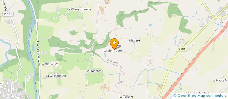 localisation de l'entreprise MADAME MONIQUE LAINE à LOUVERNE
