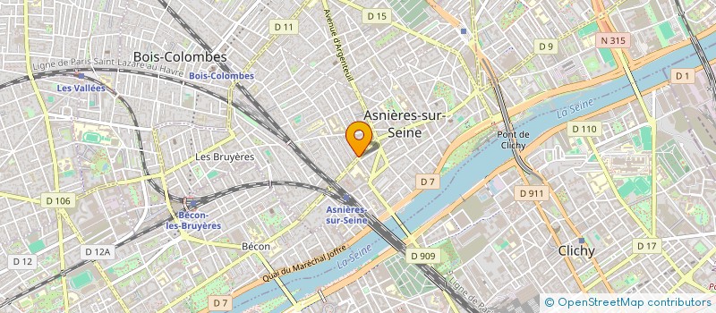 localisation de l'entreprise MADAME MONIQUE LALLIER à ASNIERES-SUR-SEINE
