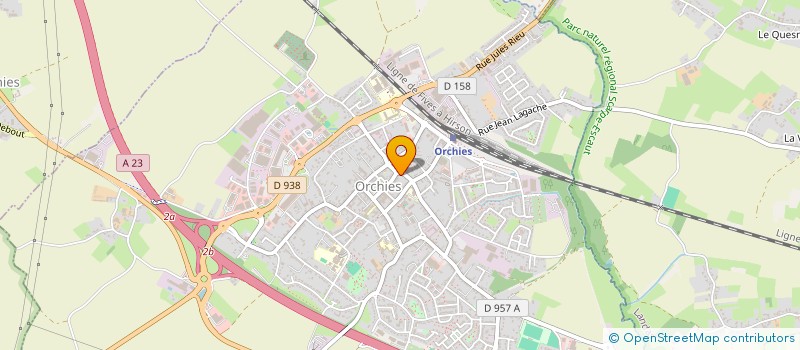 localisation de l'entreprise MADAME MONIQUE LAMBELIN  ORCHIES