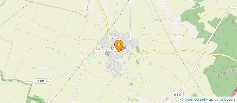 localisation de l'entreprise MADAME MONIQUE LAPEYRE  LA FOYE-MONJAULT