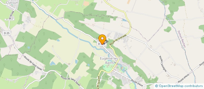 localisation de l'entreprise MADAME MONIQUE LAPIQUE à EUGENIE-LES-BAINS