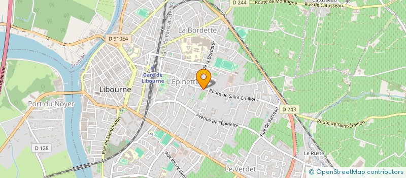 localisation de l'entreprise MADAME MONIQUE LAPKINE à LIBOURNE