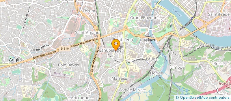 localisation de l'entreprise MADAME MONIQUE LARCHER  BAYONNE