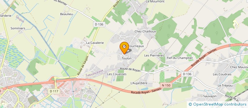 localisation de l'entreprise MADAME MONIQUE LARDIERE  SABLONCEAUX