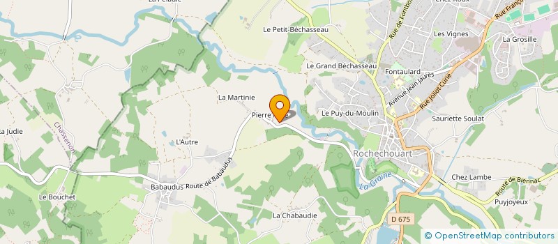 localisation de l'entreprise MADAME MONIQUE LARGERON à ROCHECHOUART