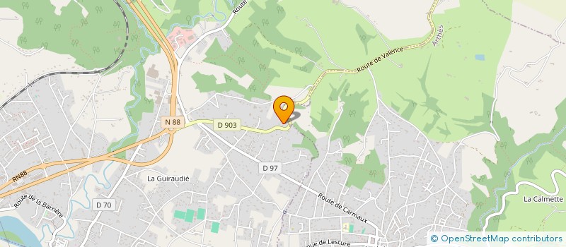 localisation de l'entreprise MADAME MONIQUE LARROQUE  LESCURE-D'ALBIGEOIS