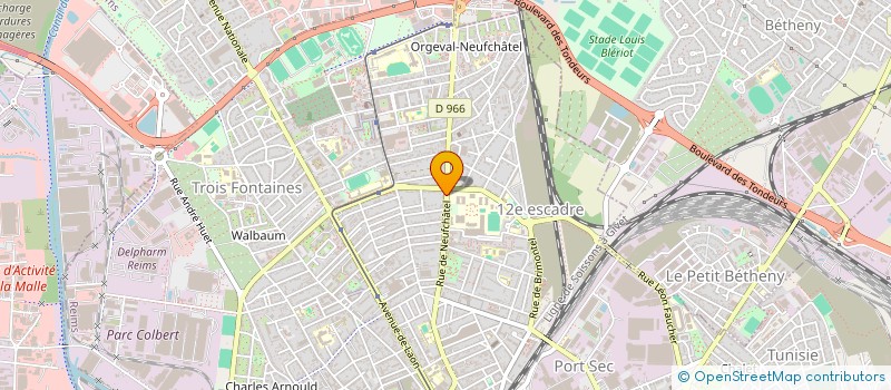 localisation de l'entreprise MADAME MONIQUE LARZILLIERE à REIMS