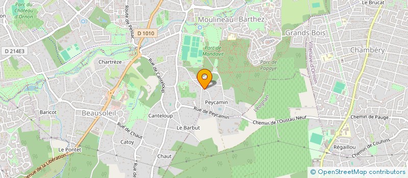 localisation de l'entreprise MADAME MONIQUE LASCAUX  GRADIGNAN