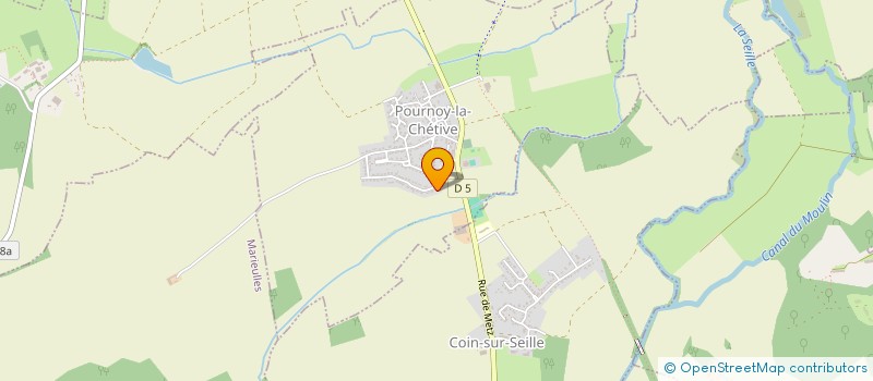 localisation de l'entreprise MADAME MONIQUE LAURENT  POURNOY-LA-CHETIVE