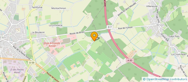 localisation de l'entreprise MADAME MONIQUE LAURENT  BEAUFORT-EN-ANJOU