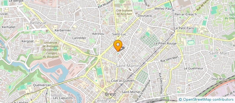 localisation de l'entreprise MADAME MONIQUE LAVIGNON à BREST