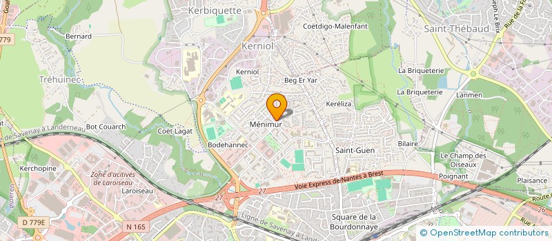 localisation de l'entreprise MADAME MONIQUE LE BARON à VANNES