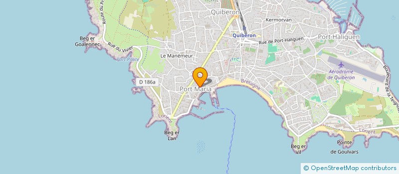 localisation de l'entreprise MADAME MONIQUE LE GARREC  QUIBERON