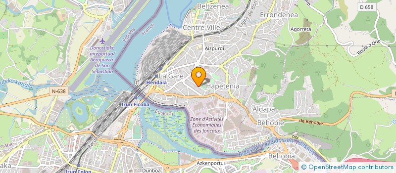 localisation de l'entreprise MADAME MONIQUE LE MARCHAND  HENDAYE