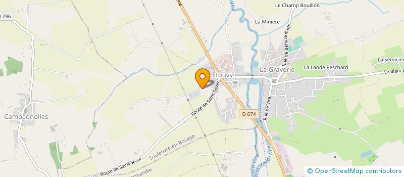 localisation de l'entreprise MADAME MONIQUE LE PILLEUR à SOULEUVRE EN BOCAGE