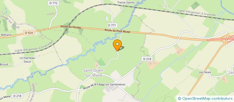 localisation de l'entreprise MADAME MONIQUE LEBLANC à MONTS-SUR-ORNE