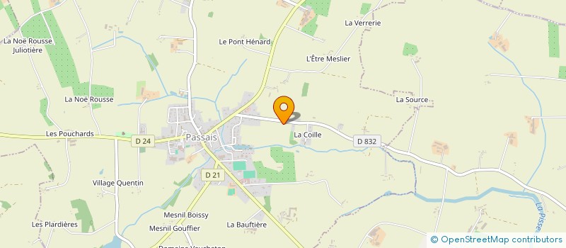localisation de l'entreprise MADAME MONIQUE LEBLANC à SAINT-MARS D EGRENNE