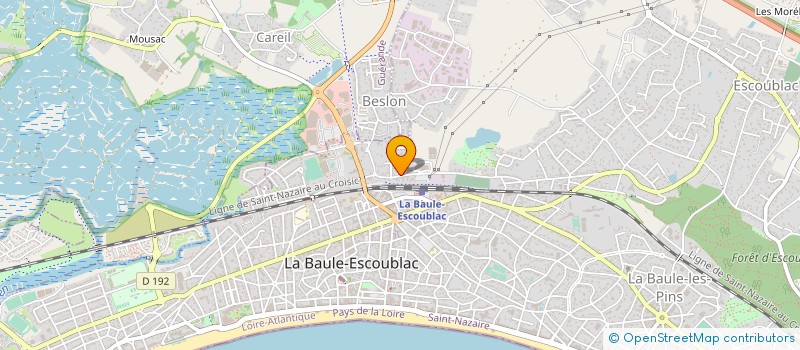 localisation de l'entreprise MADAME MONIQUE LEBON à LA BAULE-ESCOUBLAC