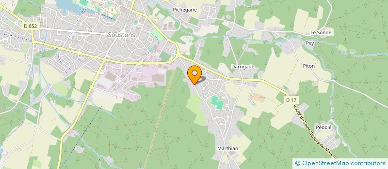 localisation de l'entreprise MADAME MONIQUE LEBON  SOUSTONS