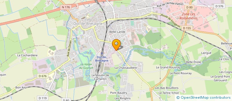 localisation de l'entreprise MADAME MONIQUE LEBRET à DOL-DE-BRETAGNE